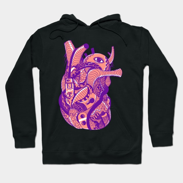 Violet Dahla Light Heart Hoodie by kenallouis